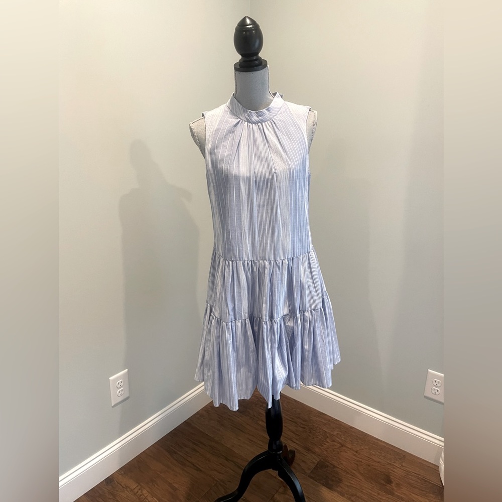 Calvin Klein - Blue/White striped dress - Size 6